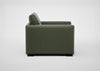 Palermo Armchair Leather Grain Chocolate 066 / Black