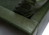Palermo Armchair Leather Grain Chocolate 066 / Black