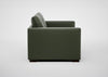 Palermo 2 Seater Sofa Leather Grain Chocolate 066 / Black