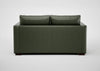 Palermo 2 Seater Sofa Leather Grain Chocolate 066 / Black