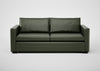 Palermo 3 Seater Sofa Leather Grain Chocolate 066 / Black