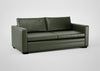 Palermo 3 Seater Sofa Leather Grain Chocolate 066 / Black