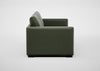 Palermo 3 Seater Sofa Leather Grain Chocolate 066 / Black