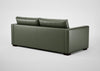 Palermo 3 Seater Sofa Leather Grain Chocolate 066 / Black