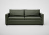 Palermo 4 Seater Sofa Leather Grain Chocolate 066 / Black