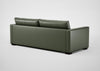 Palermo 4 Seater Sofa Leather Grain Chocolate 066 / Black