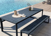 Eos Outdoor Communal Bench Black