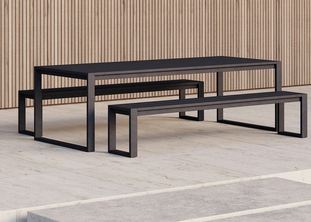 Eos Outdoor Communal Dining Table Black