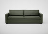 Palermo 5 Seater Sofa Leather Grain Chocolate 066 / Black