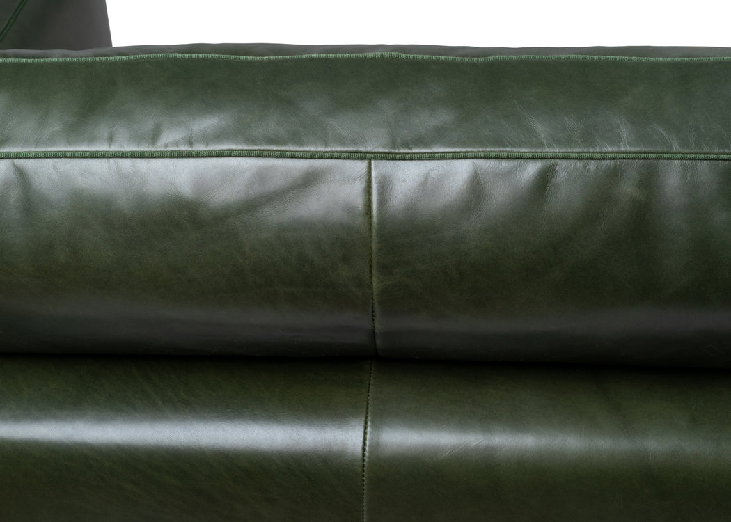 Palermo 5 Seater Sofa Leather Grain Chocolate 066 / Black
