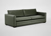 Palermo 5 Seater Sofa Leather Grain Chocolate 066 / Black