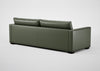 Palermo 5 Seater Sofa Leather Grain Chocolate 066 / Black