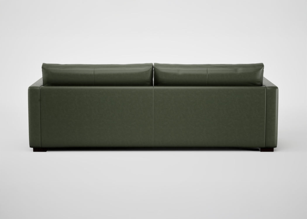 Palermo 5 Seater Sofa Leather Grain Chocolate 066 / Black