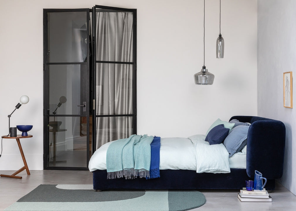 Group Bed Double / Velvet Black