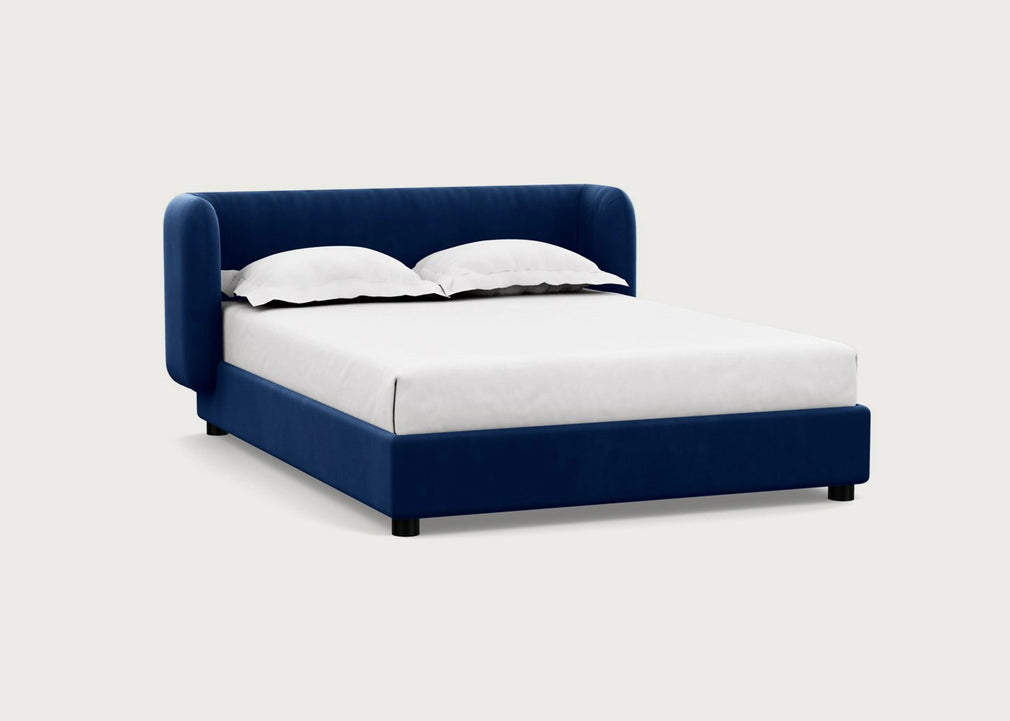 Group Bed Double / Velvet Black