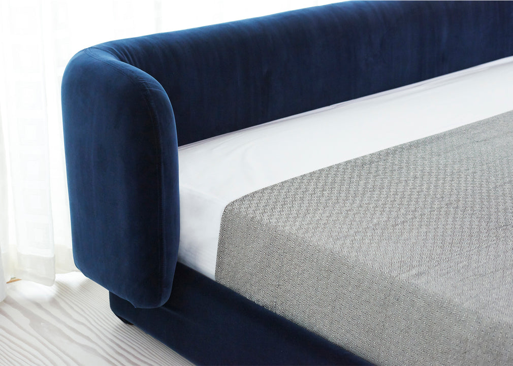 Group Bed Double / Velvet Black