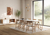 Tink Dining Table 200cm / Blue White Oiled Oak
