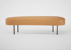 Isola Large Ottoman Daino Leather Elephant / Black