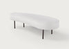 Isola Large Ottoman Daino Leather Elephant / Black