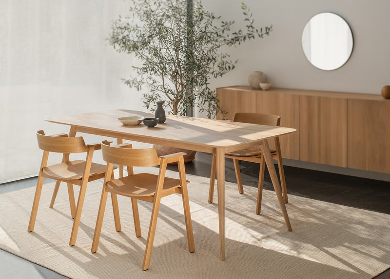 Stafa Dining Table 140cm / Dark Olive