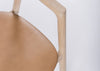 Muna Dining Chair White Oiled Oak / Dakar Leather Stone