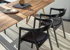 Muna Dining Chair White Oiled Oak / Dakar Leather Stone