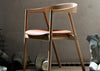 Muna Dining Chair White Oiled Oak / Dakar Leather Stone
