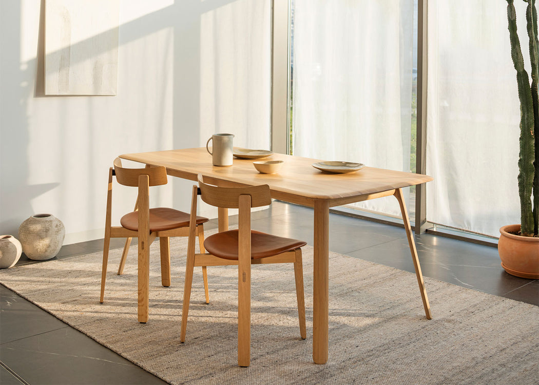 Nora Dining Chair Dakar Leather Stone