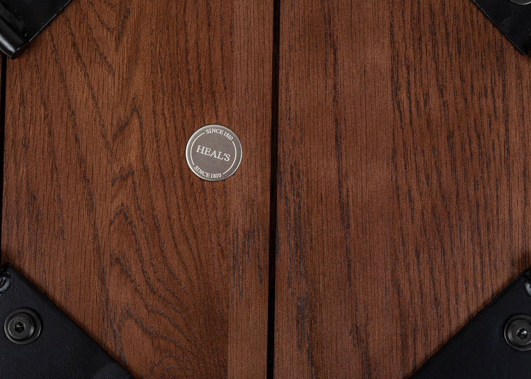 Brunel Lean To Shelves Dark Wood Wide