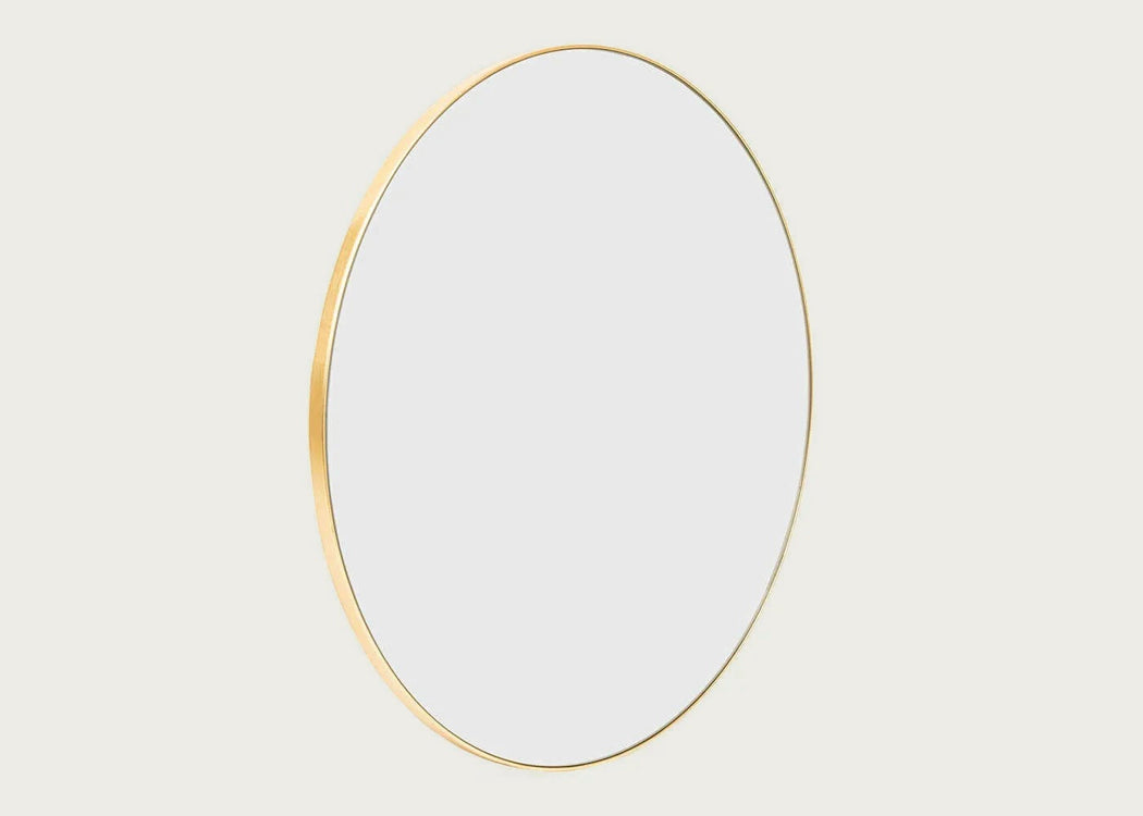 Fine Edge Mirror Round Gold / 60cm