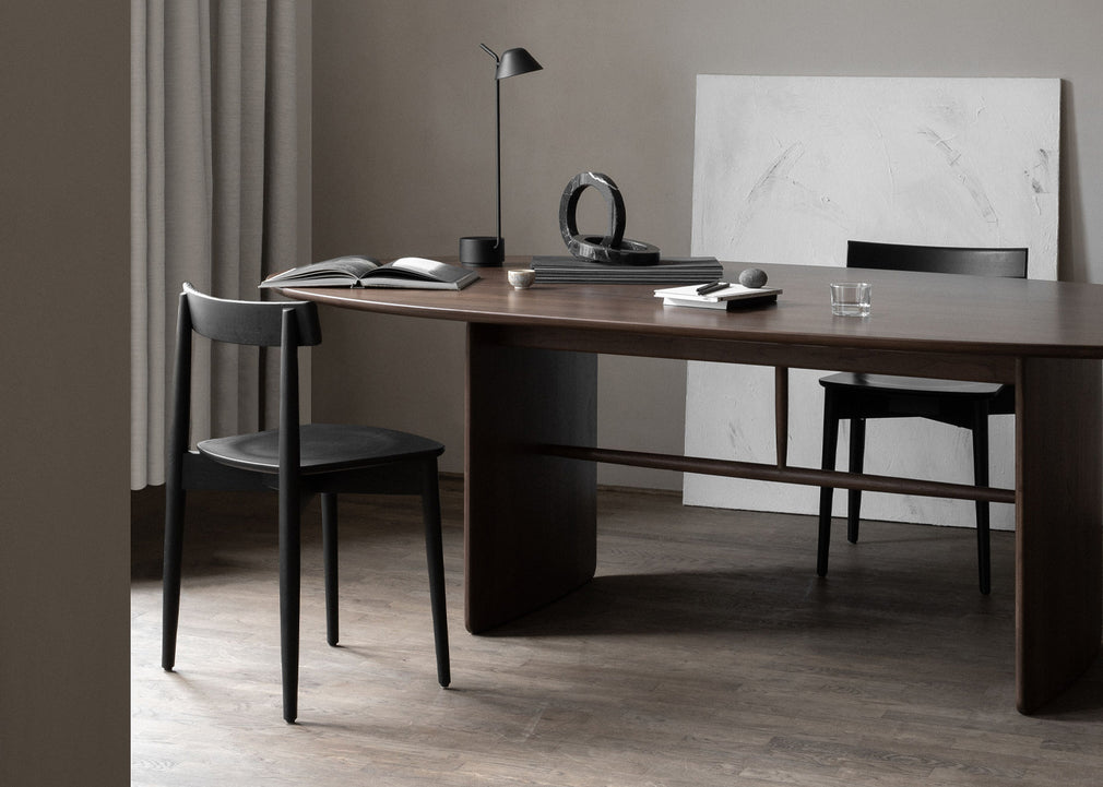 Lara Dining Chair Black Ash / No Upholstery