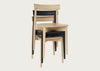 Lara Dining Chair Black Ash / No Upholstery