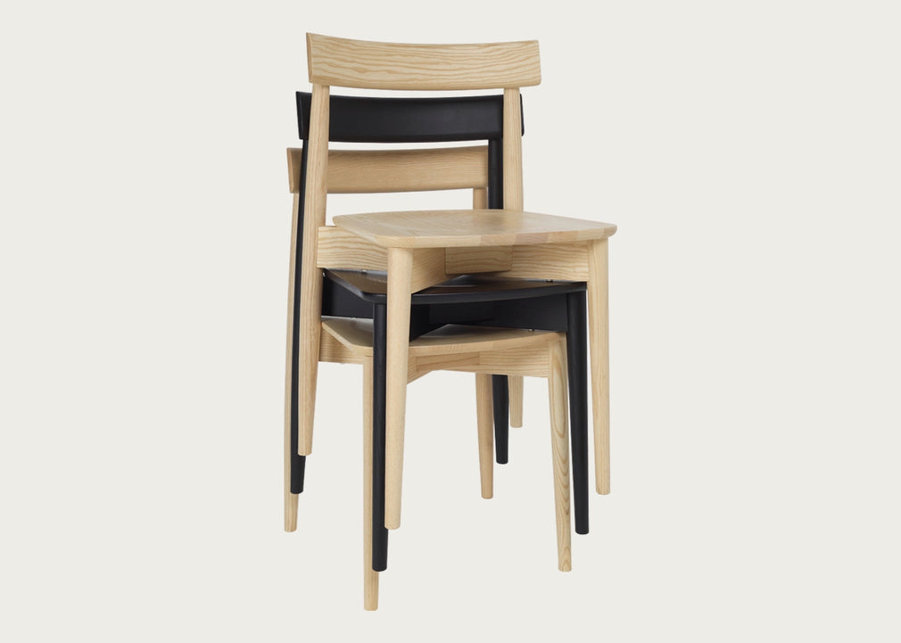 Lara Dining Chair Black Ash / No Upholstery