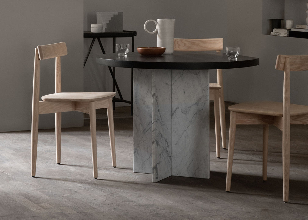 Lara Dining Chair Black Ash / No Upholstery