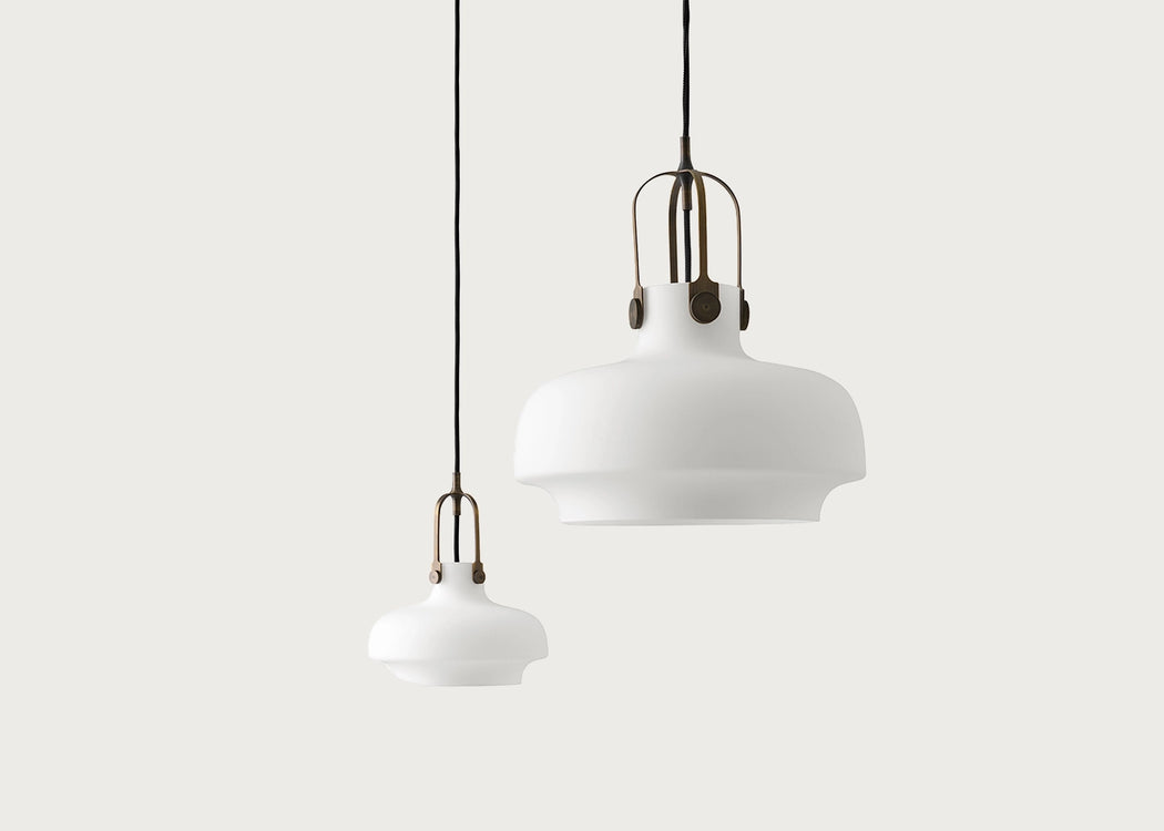 Copenhagen Pendant Light Opal & Bronzed Brass / SC6