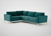 Eton Left Hand Facing Corner Sofa Boucle Fern / Black