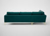 Eton Left Hand Facing Corner Sofa Boucle Fern / Black