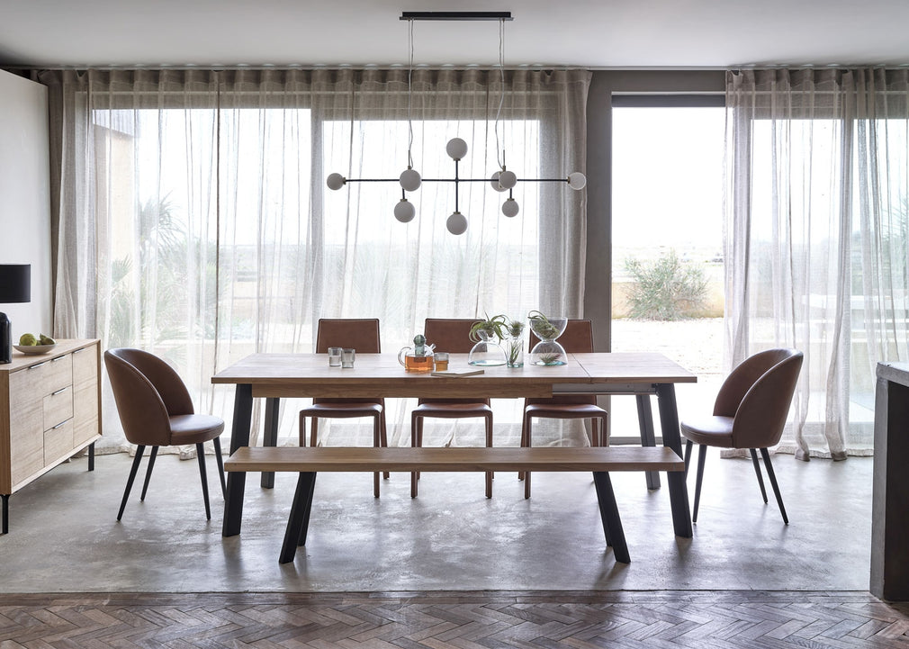Nova Extending Dining Table Natural Oiled Oak / 180cm
