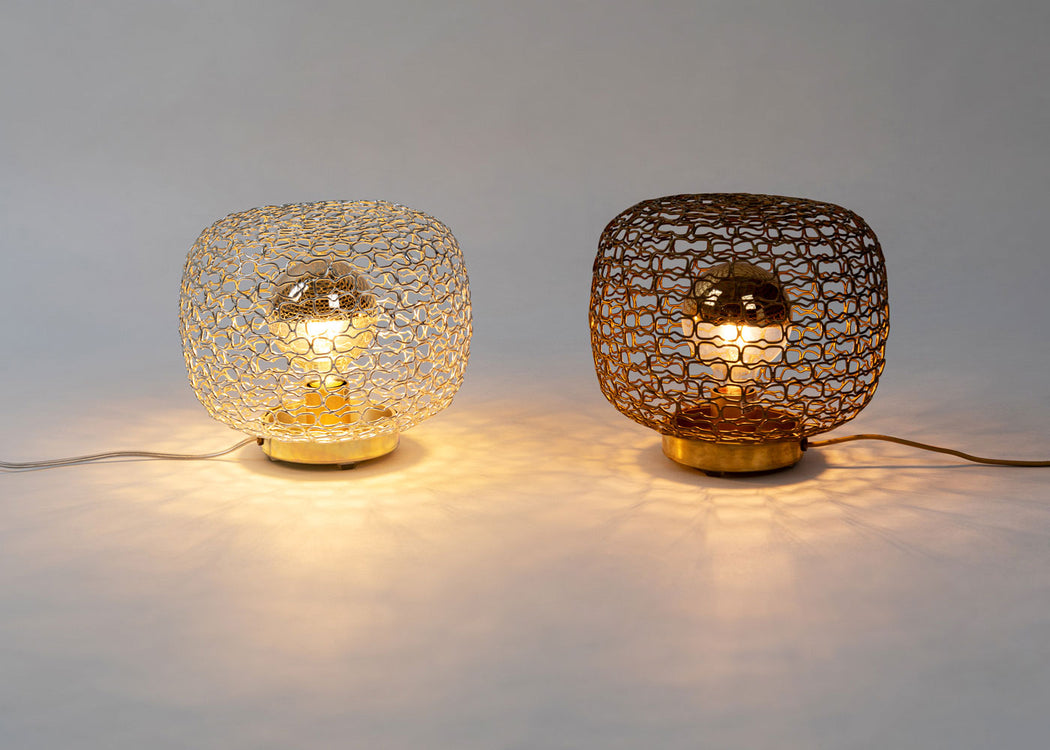 Jali Table Lamp Gold