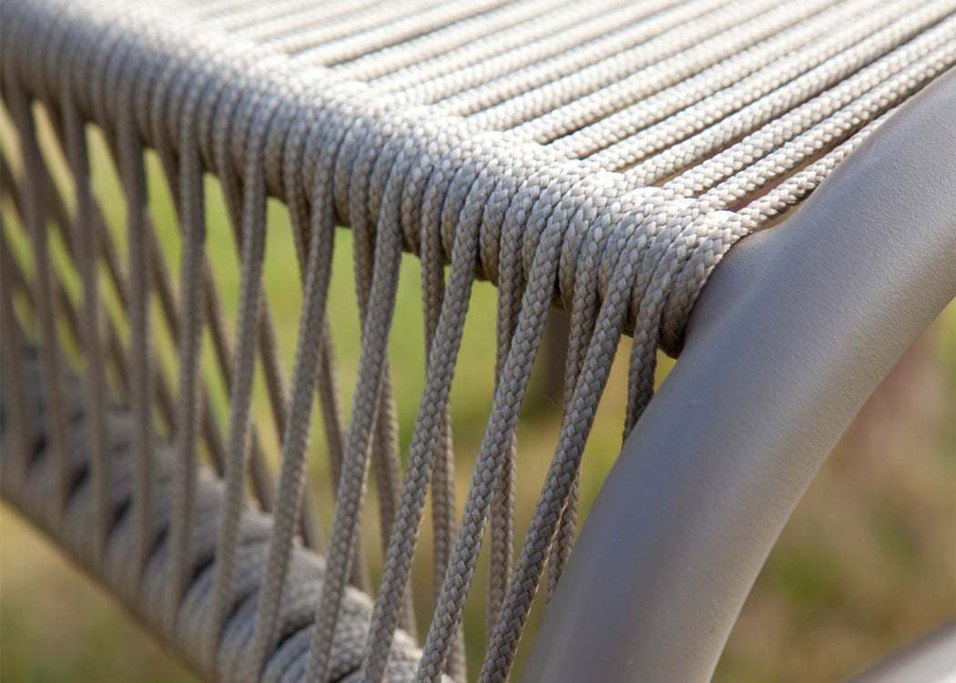 Loop Outdoor Footrest Dune White