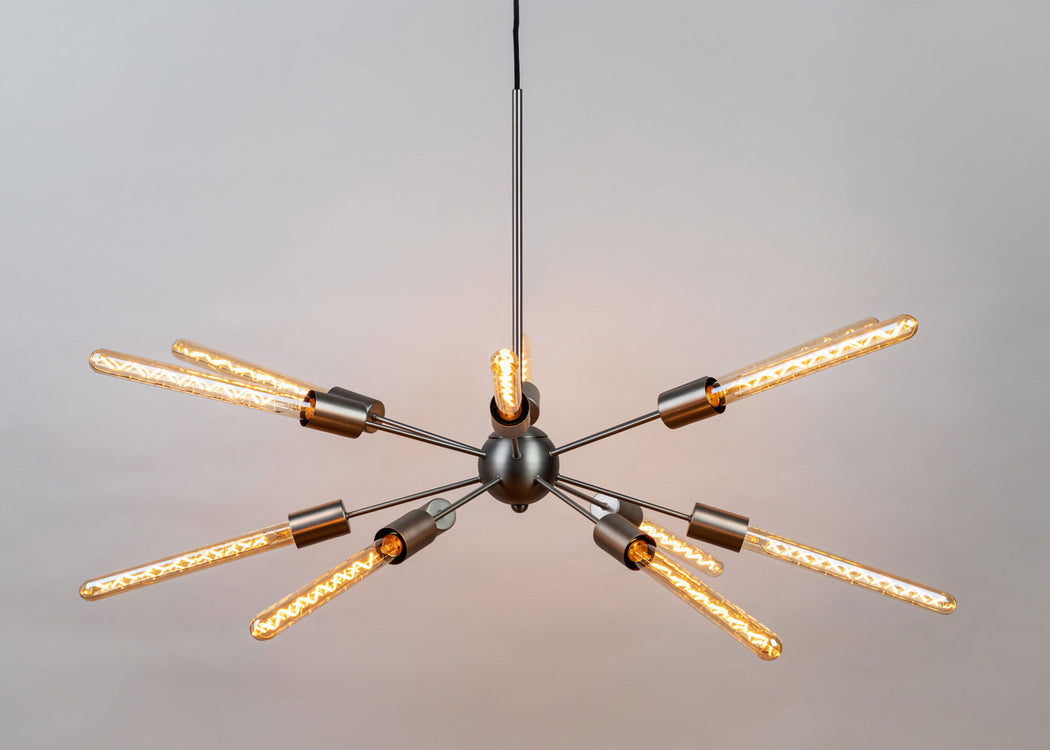Mega Junction Chandelier 12 Arm Chandelier Black
