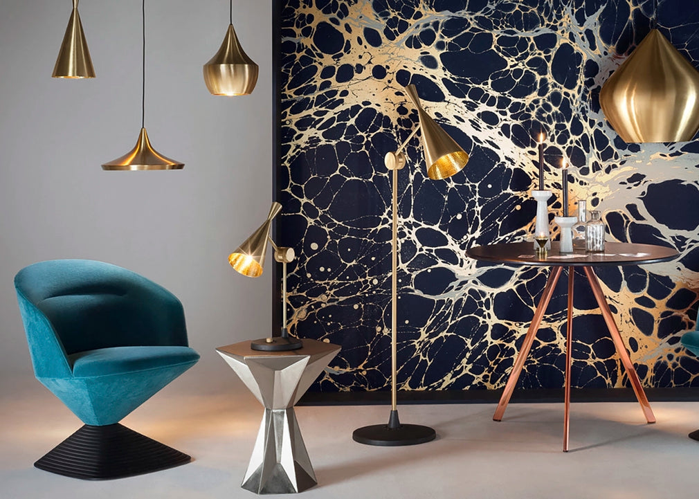 Beat Fat LED Pendant Lights Brushed Brass