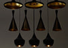 Beat LED Tall Pendants Brushed Brass