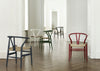 CH24 Wishbone Chair in Soft Colours Soft Orange Red