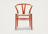 CH24 Wishbone Chair in Soft Colours Soft Orange Red