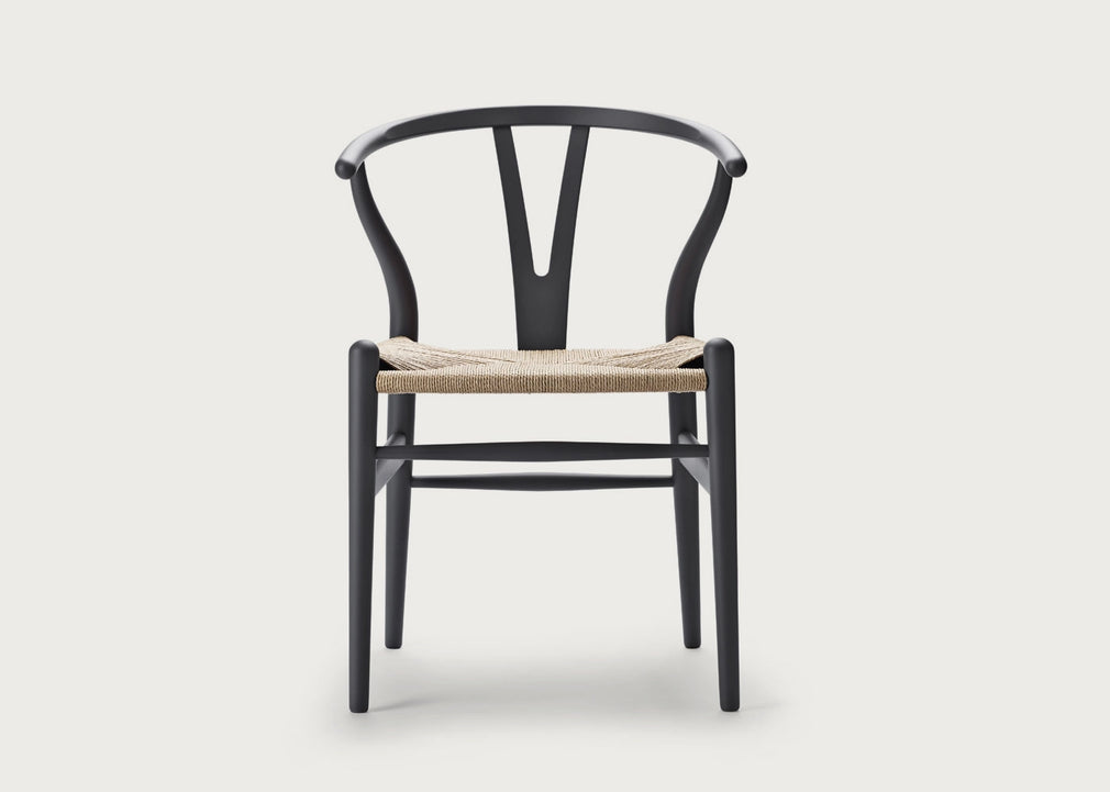 CH24 Wishbone Chair in Soft Colours Soft Orange Red