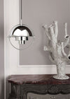 Multi-Lite Pendant Light Chrome Frame Small Chrome