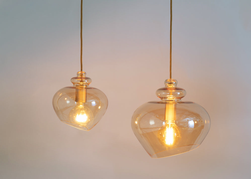 Grace Pendant Light Glass Smoke / Large
