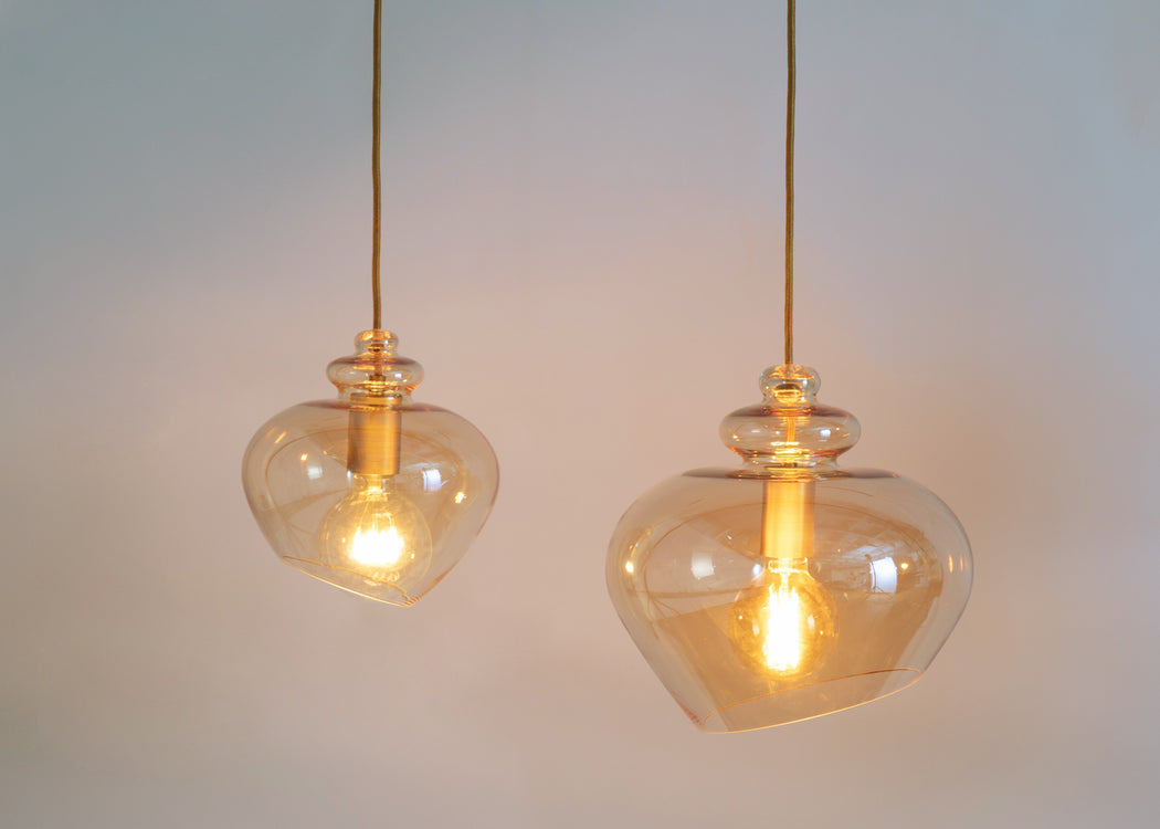 Grace Pendant Light Glass Smoke / Large
