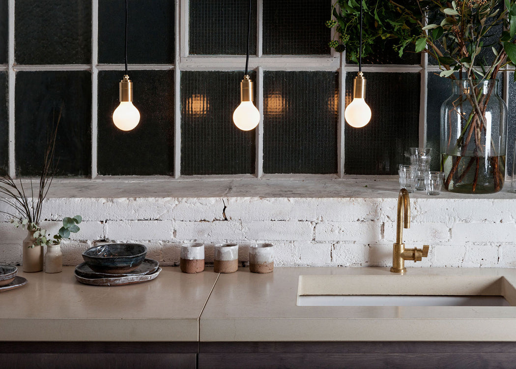 Knuckle Pendant Light Brass